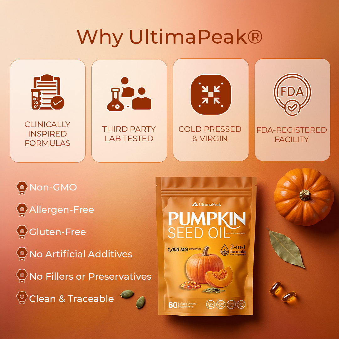UltimaPeak Pumpkin Seed Oil Softgels